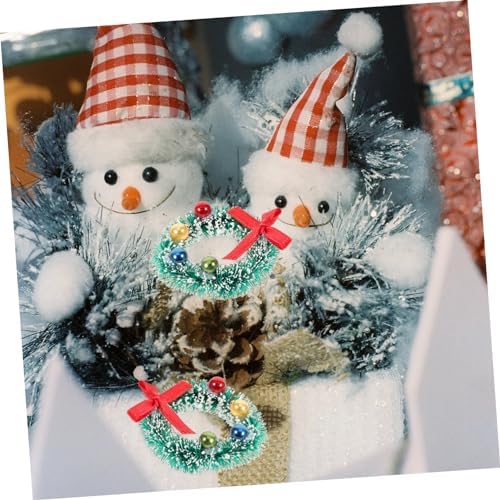 10pcs Christmas Wreath for Front Door and Window Hanging