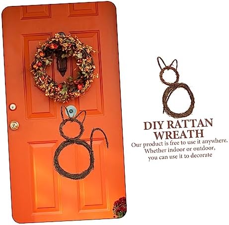 VICASKY Cat Shape Wreath Pendant Halloween Garland for Door Window Wall Compact Decor