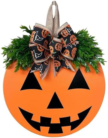 Cute Halloween Wreath Door Decor Sign