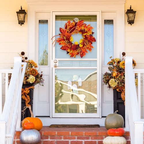Fall Wreaths for Front Door Autumn Decor