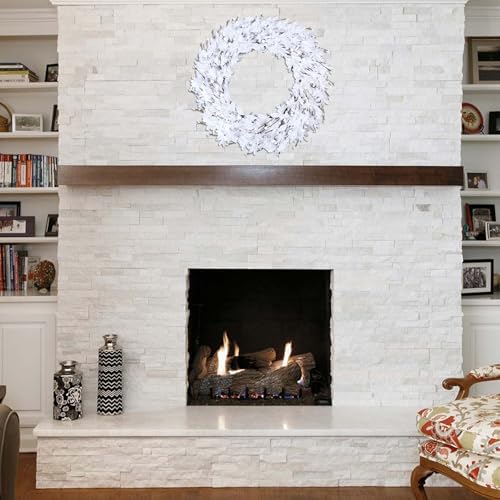 20 Artificial Forsythia Wreath White Decor