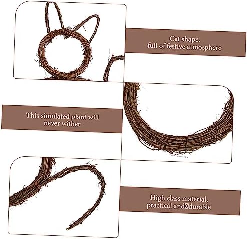 ABOOFAN Cat Wreath DIY Hanging Garland for Home Decor