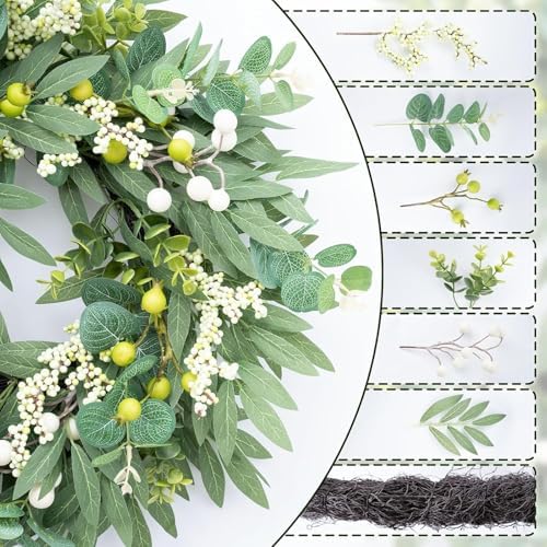 Spring Wreath for Front Door 197 Inch Decor