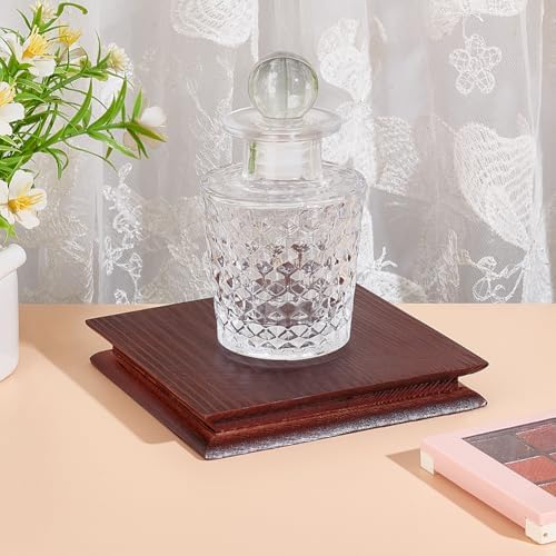 AHANDMAKER Wooden Display Pedestal Base - Brown