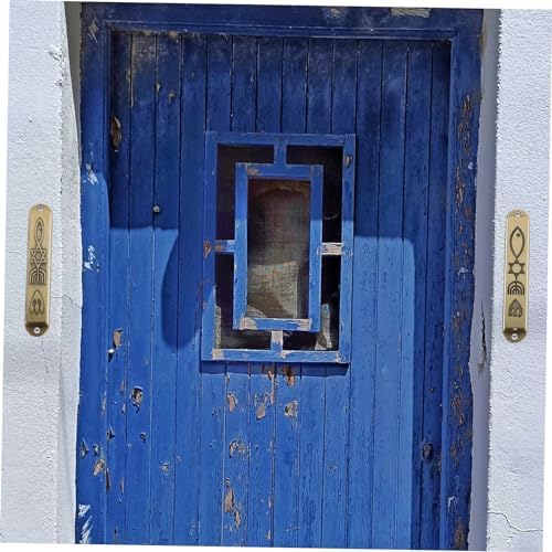 2pcs Jewish Blessing Door Post Decoration Mezuzah Cover Religious Craft