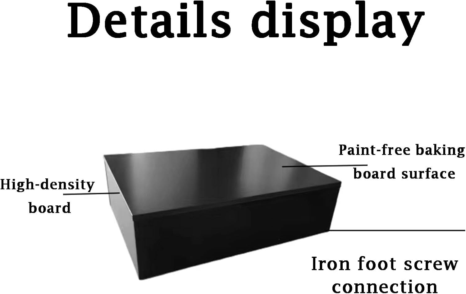 Square Pedestal Stand Black 40x40x10cm Wedding Display Riser