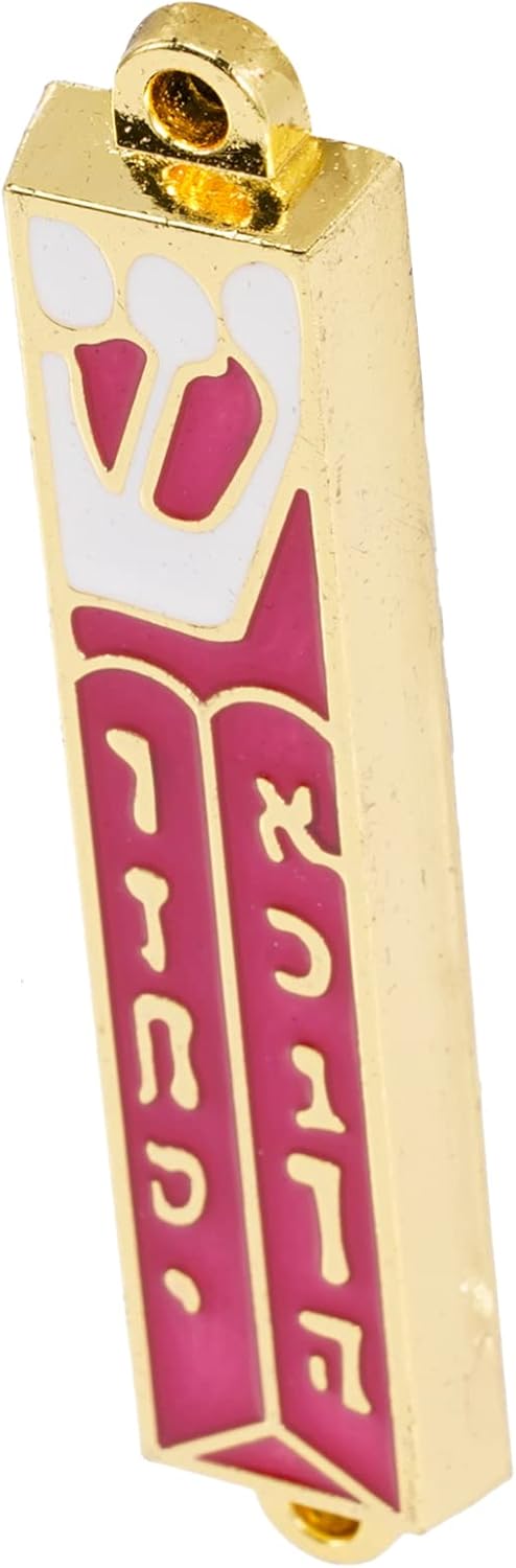 Retro Metal Mezuzah Plaque Decorative Blessing for Door Home Decor