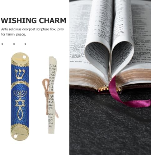 Cabilock Mezuzah Case Metal Door Religious Decor Small Size