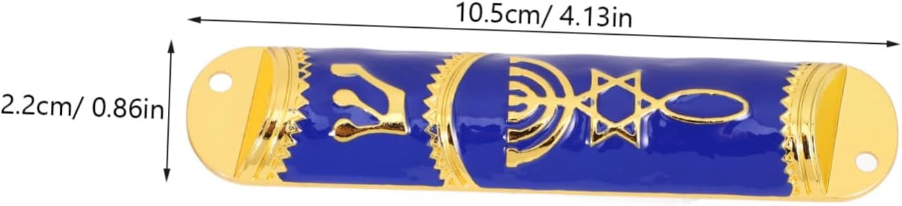 VOSAREA Retro Metal Mezuzah Door Decor