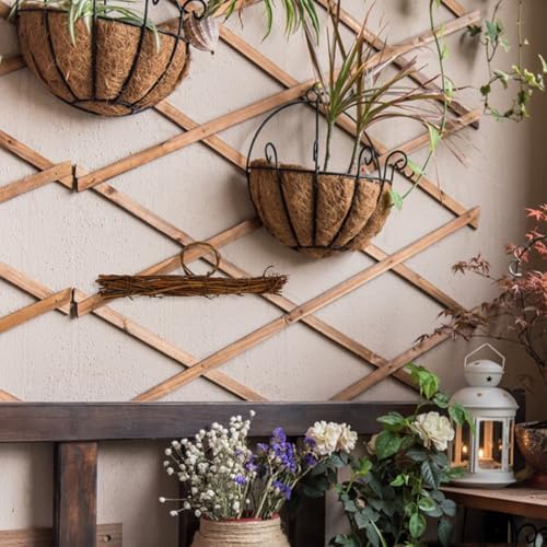 Happyyami Hanger Shape Rattan Wreath Frame DIY Crafting Hoop Ring