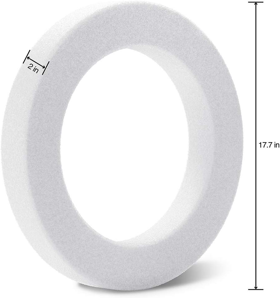 FloraCraft CraftFM Wreath 2x177 Inches White