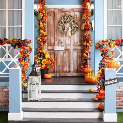 Versatile Fall to Winter Decor Set for Door Wreaths and Holiday Displays