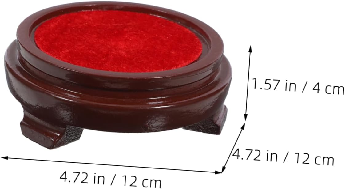 Crystal Ball Display Stand with Wooden Base for Home Decor