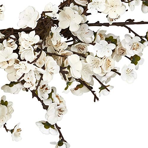 Nearly Natural 24 Inch Plum Blossom Wreath