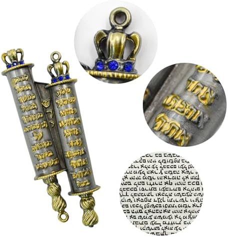 MrMrKura Gold Metal Mezuzah with 2 Scrolls
