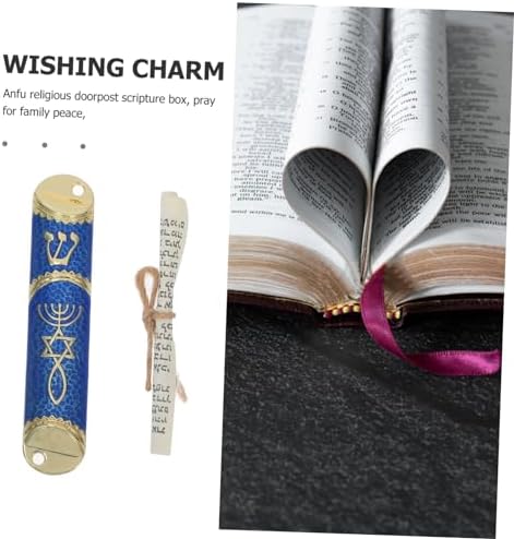 GLEAVI Classic Metal Mezuzah Door Decor Jewish Scroll Catholic Accent