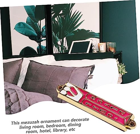 Happyyami Retro Metal Mezuzah Door Hanger Jewish Decorative Signage Religious Craft 1