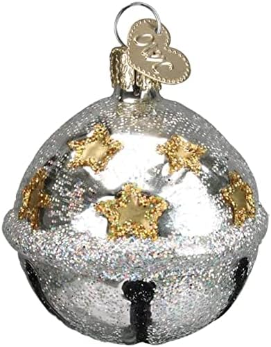 Old World Christmas Silver Jingle Bell Ornament