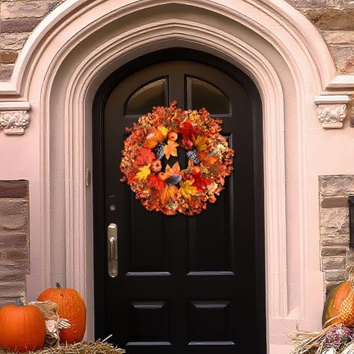 22 Inch Fall Wreath for Front Door