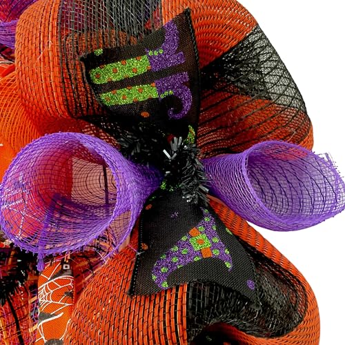 Welcome My Pretties Halloween Witch Wreath