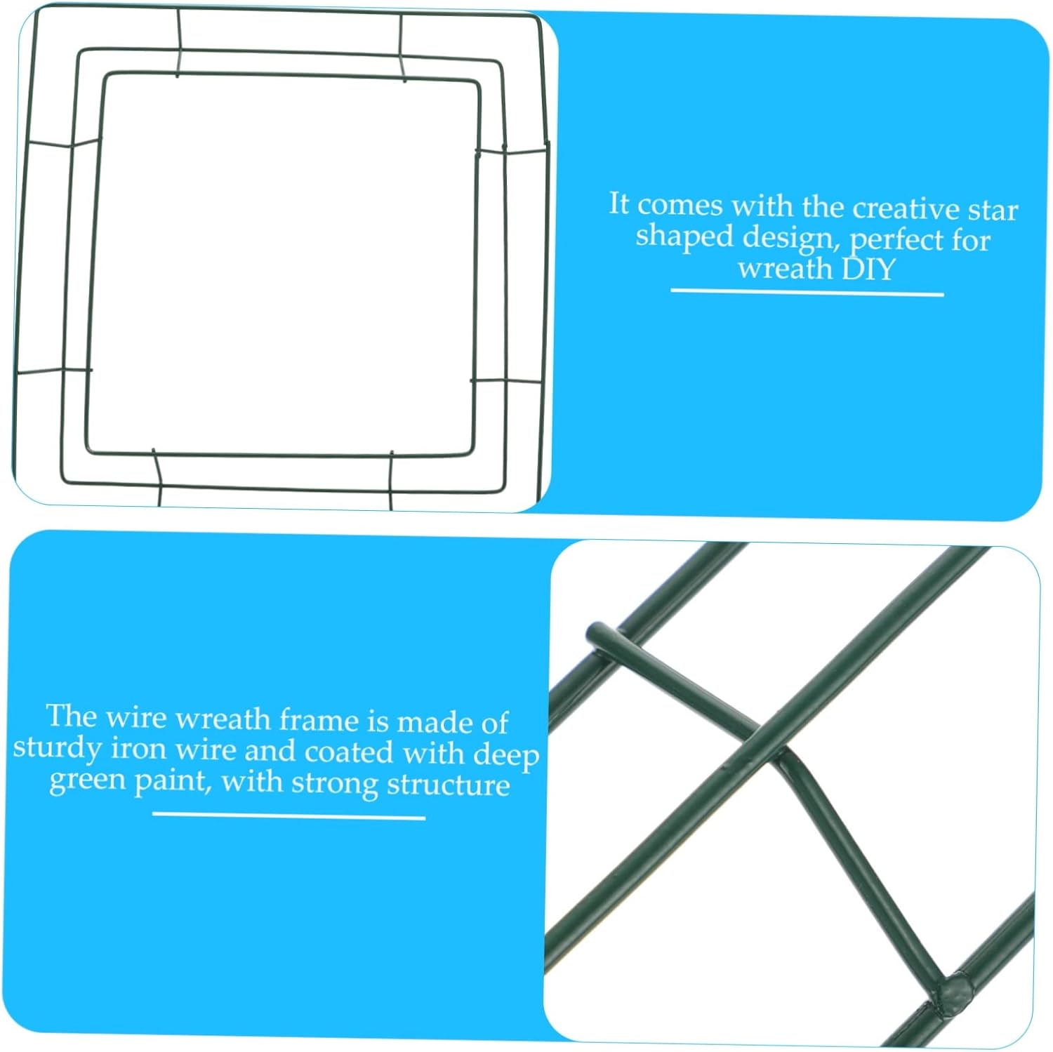 NOLITOY 6 Pcs Square Garland Wire Hangers