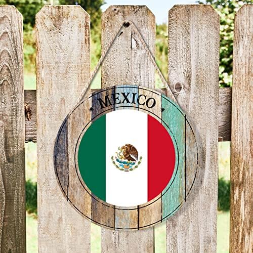 Mexican Farmhouse Door Hanger Wood Sign 10x10