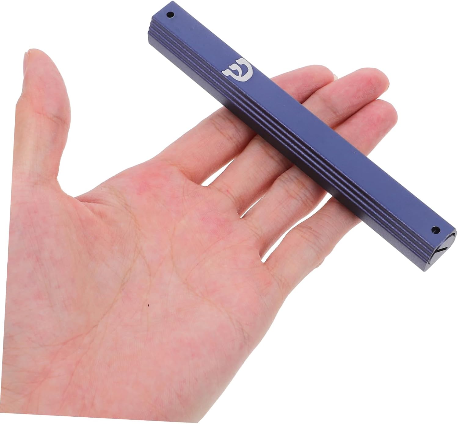 5pcs Blue Metal Mezuzah with Scroll Door Blessing Decor for Jewish Home