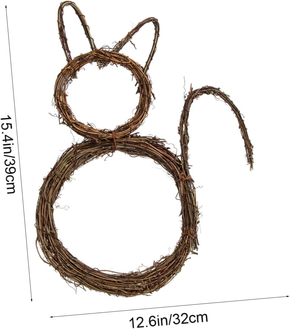 VOSAREA Cat Halloween Wreath Door Pendant DIY Decor