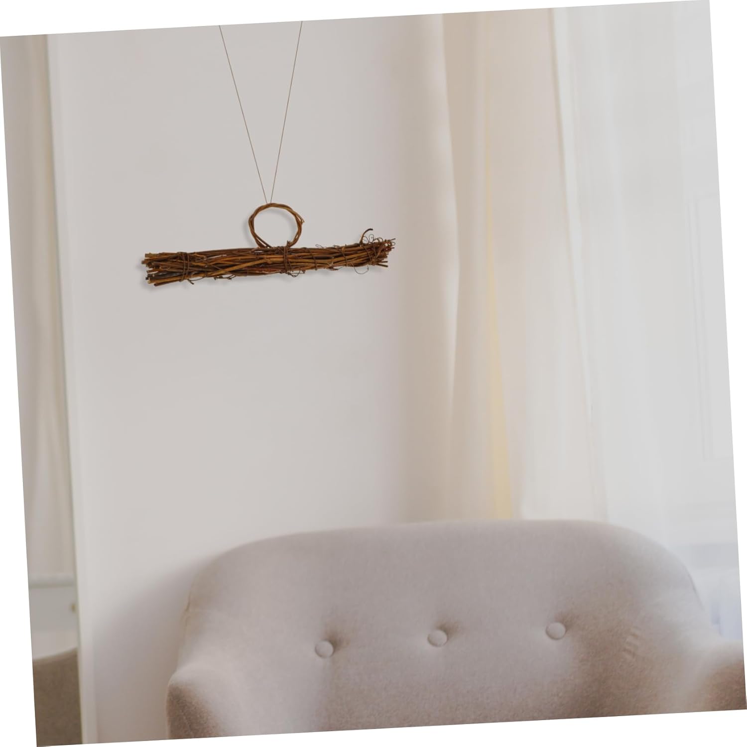Sosoport Rattan Wreath Frame for Home Decor