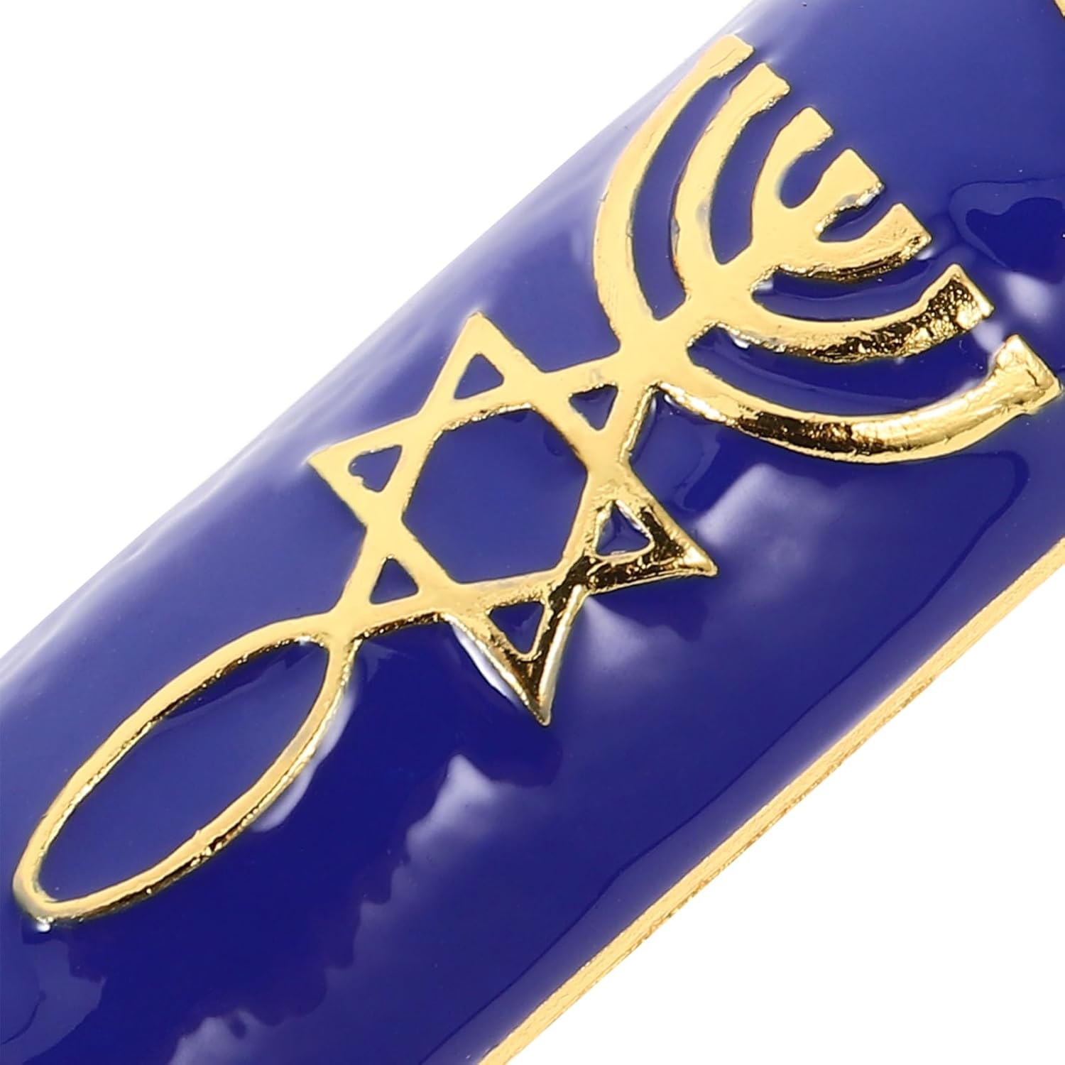 SOLUSTRE Metal Mezuzah Door Decor Scroll Wall Accent Home Jewish Accessory