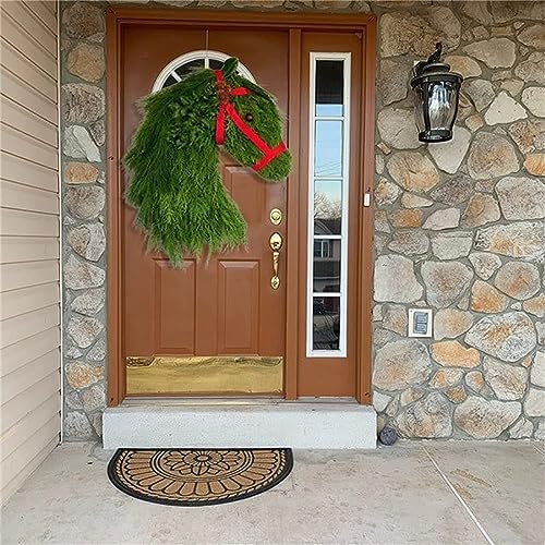 Christmas Wreath Horse Head Door Hanger