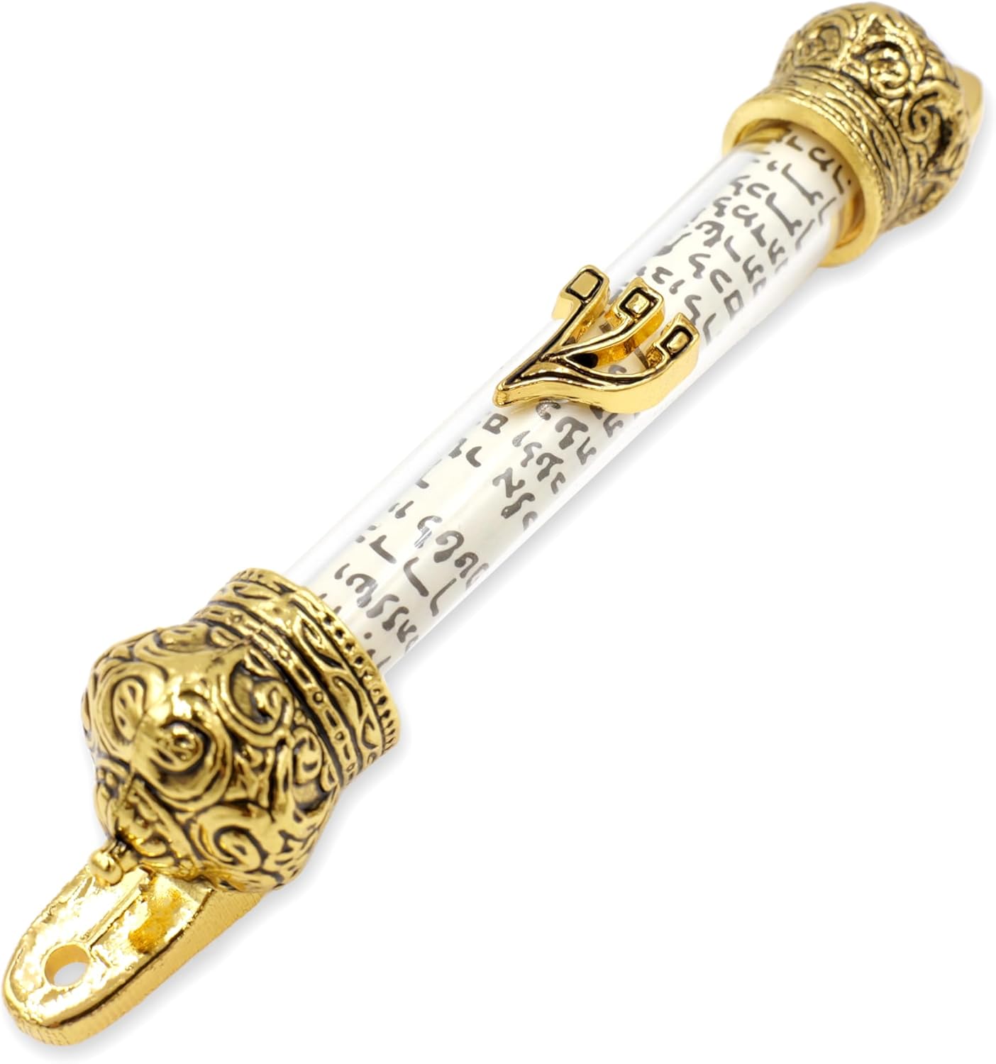 Mezuzah Scroll Gold Religious Door Ornament