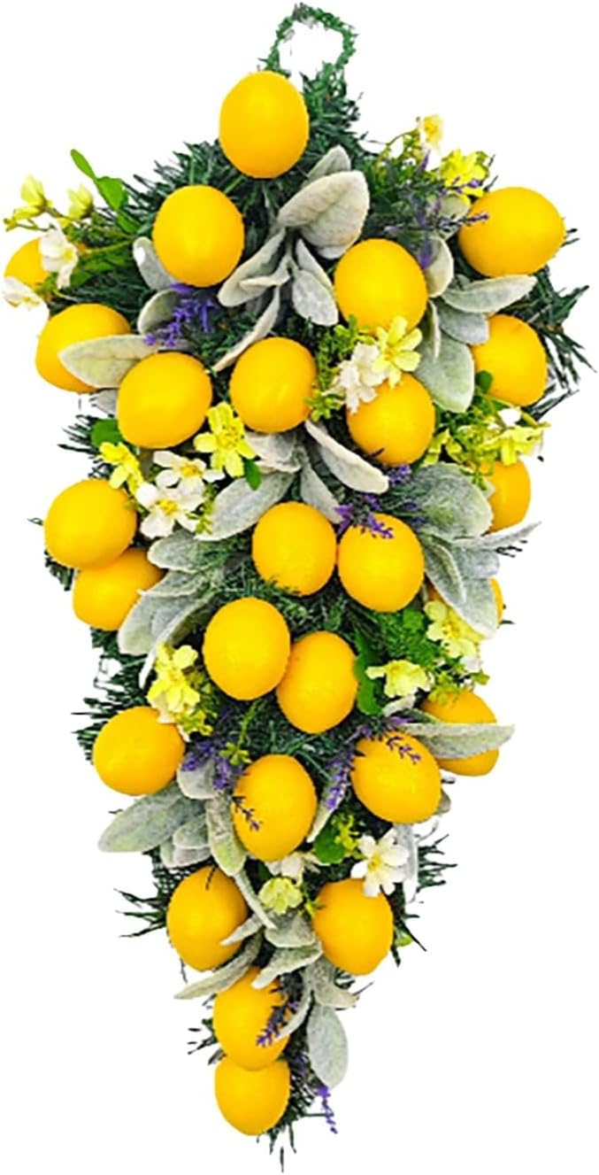 Vibrant Spring Garland Wreath for Front Door
