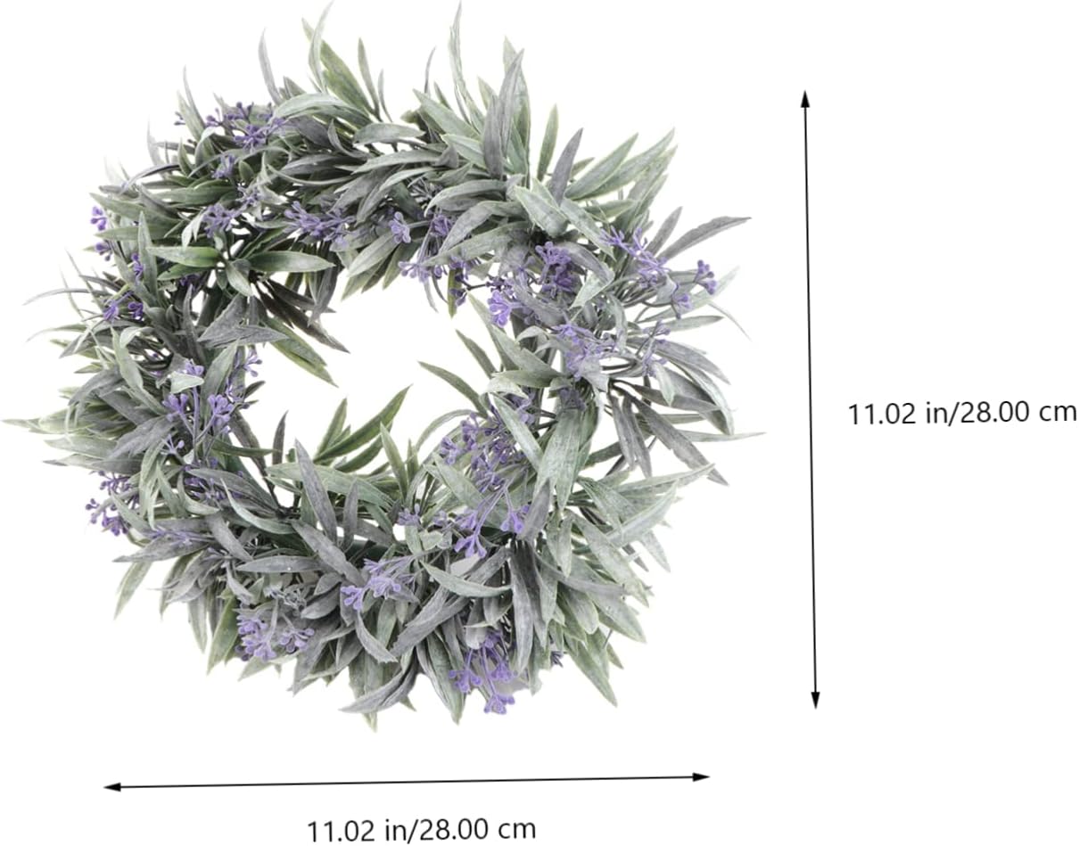 Artificial Lavender Wreath Door Hanger Decor