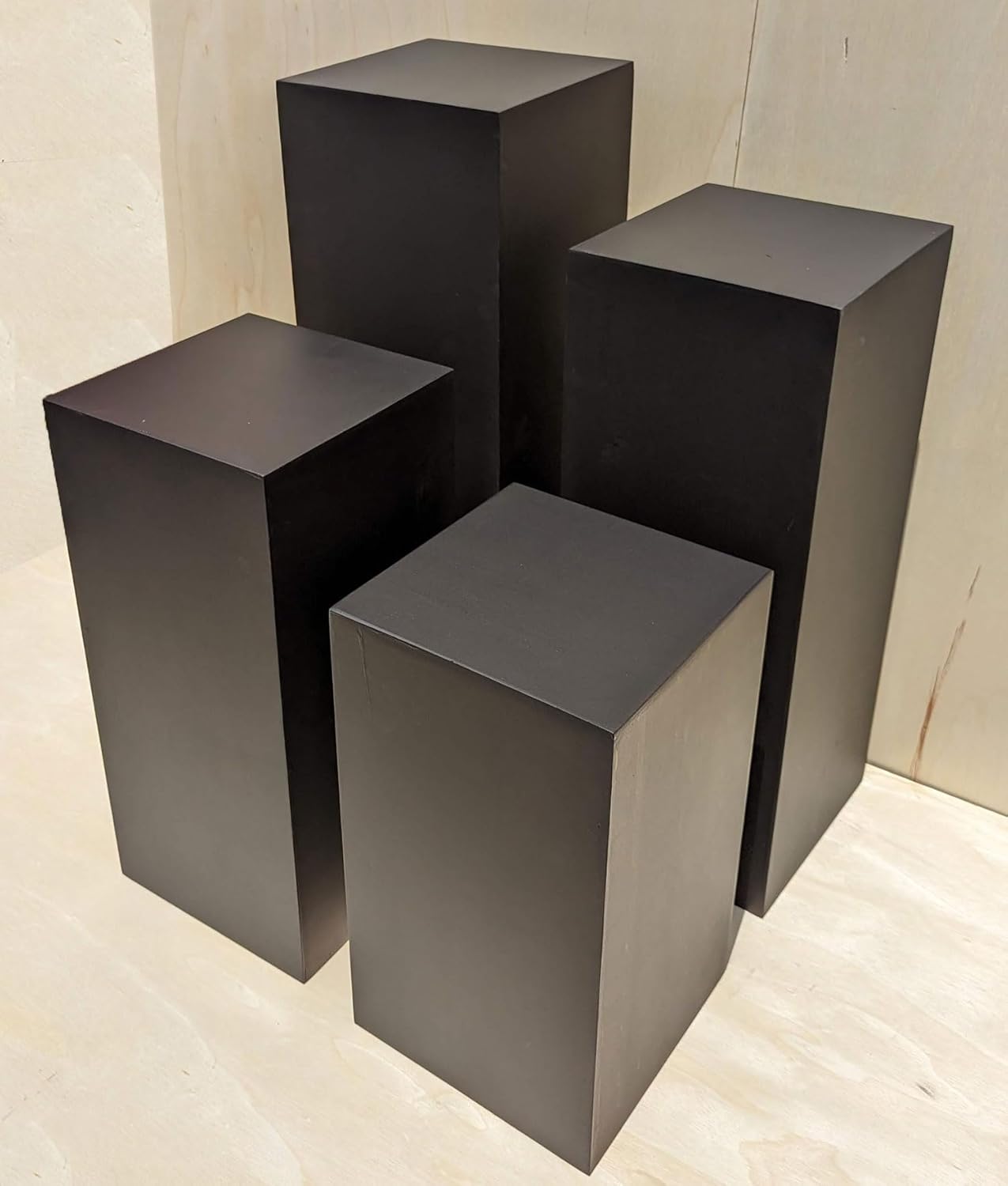 Generic 25 x 12 x 12 Matte Black Display Pedestal Stand