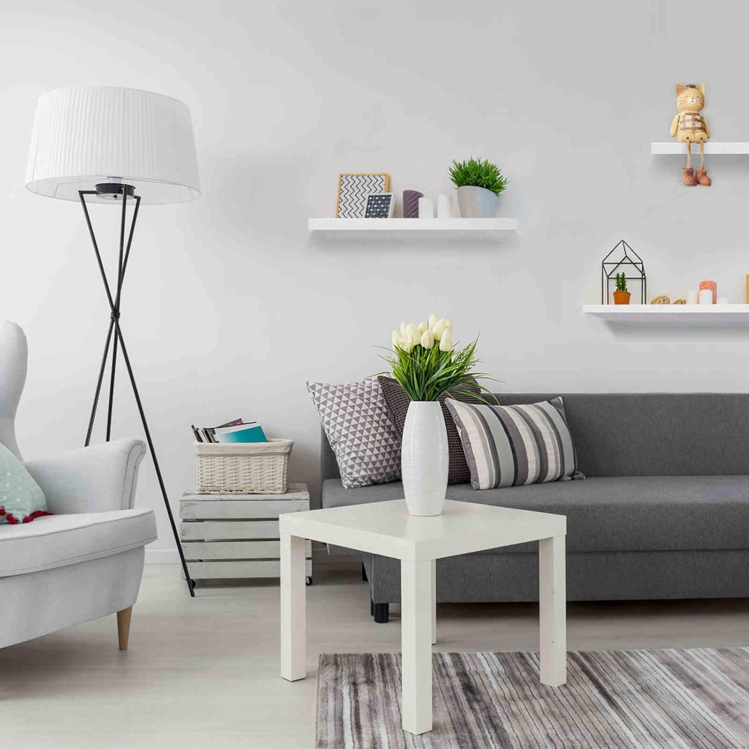 Solid Wood Floating Shelves Set of 3