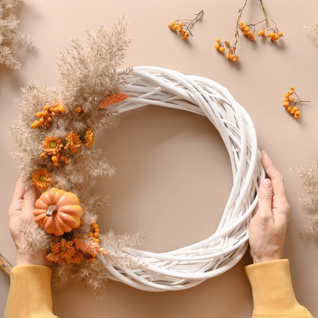 Natural Rattan Grapevine Wreath Frame 16 Inch