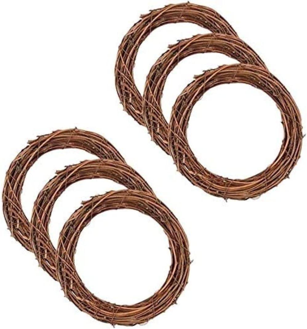 Halloween Swags Hangers 6Pcs Rattan Wreath Frame