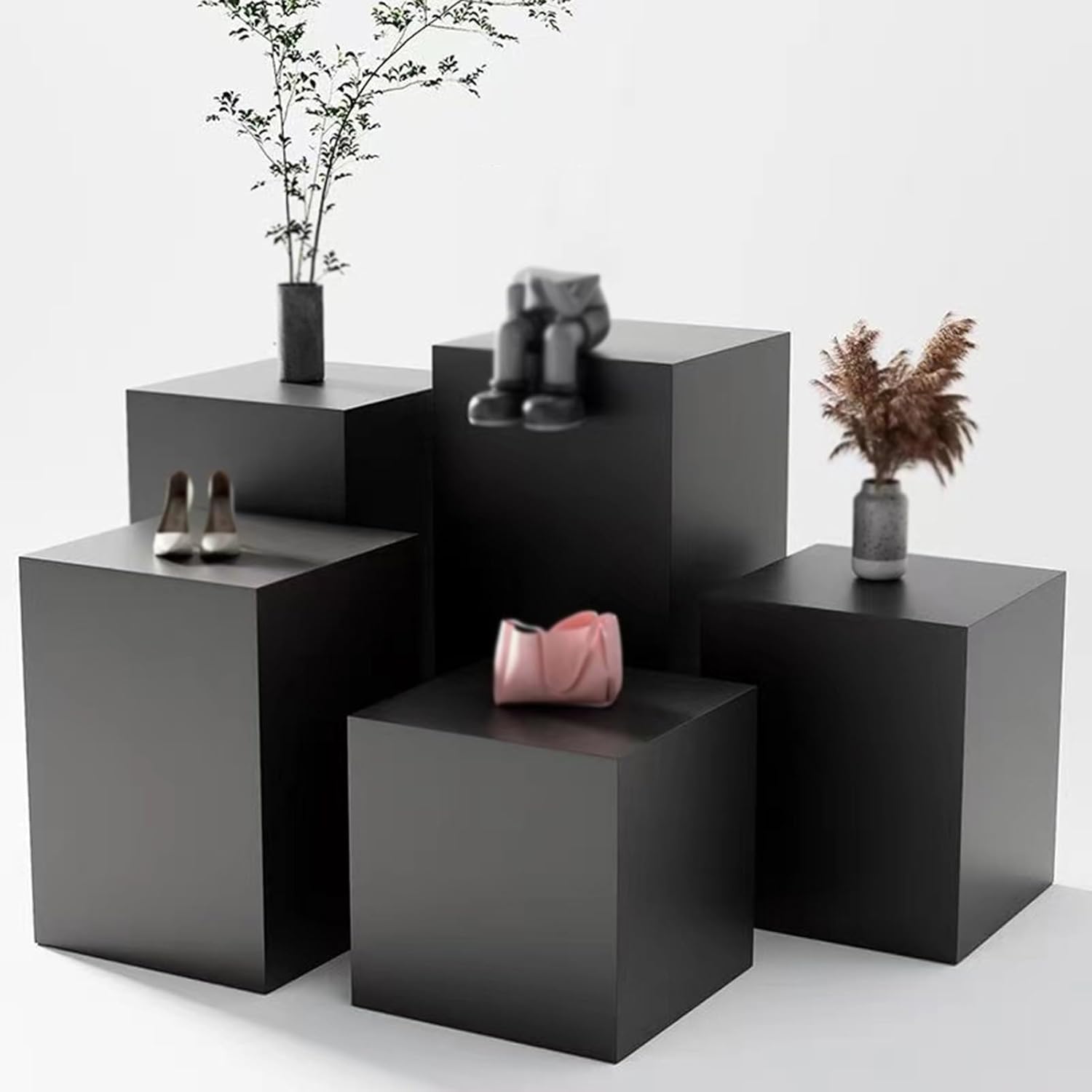 White Cube Display Pedestal Stand for Parties