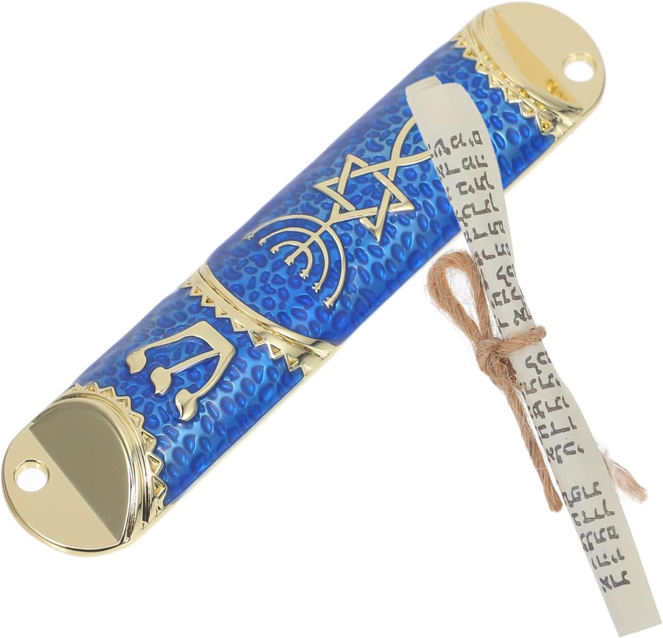 BESTYASH Metal Mezuzah with Scroll for Home Decor and Hanukkah
