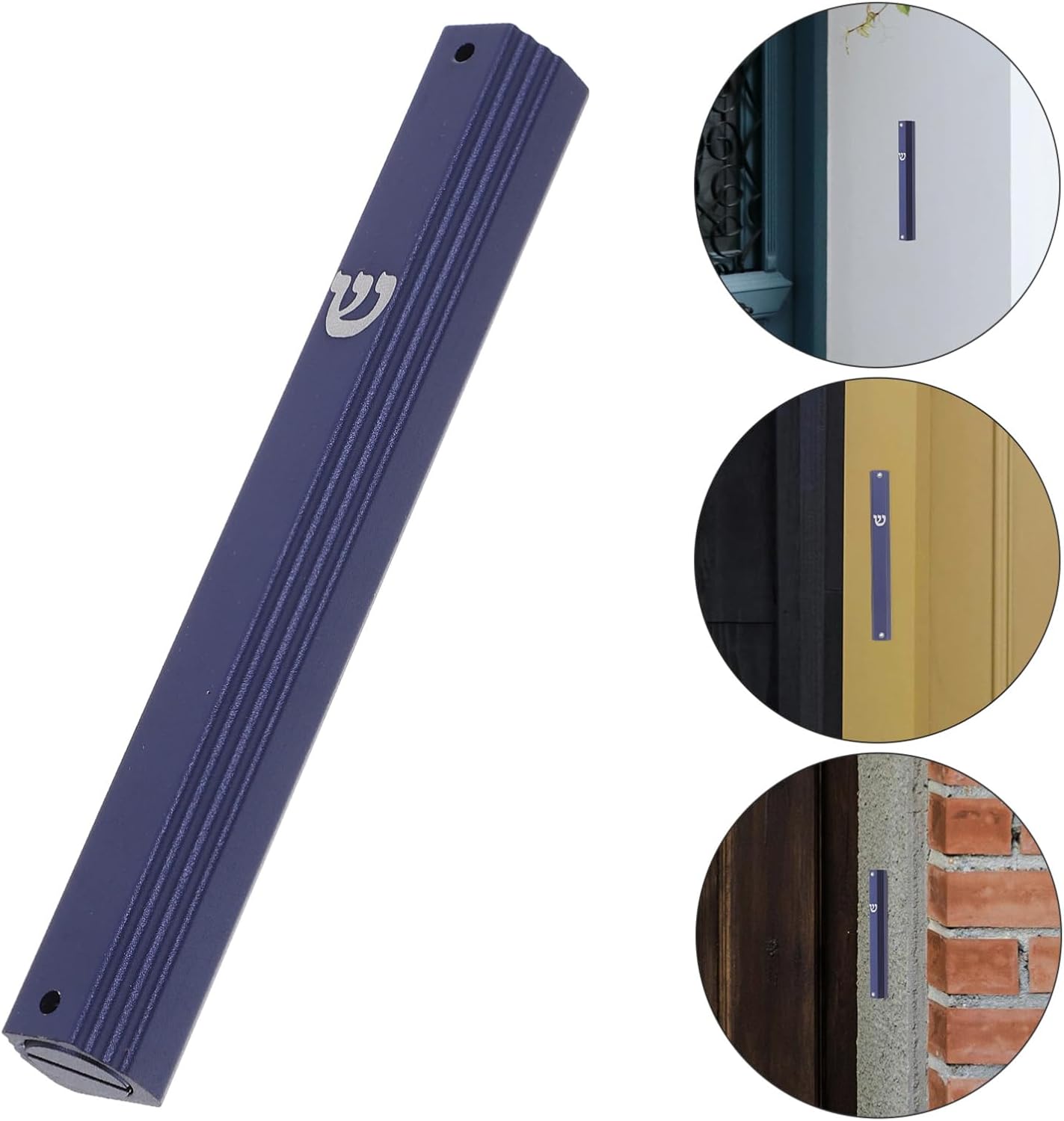 Alipis 5Pcs Metal Mezuzah with Scroll for Door Decor