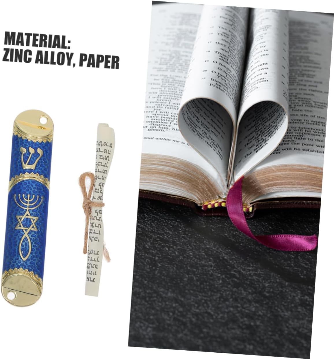 Unomor 2 Set Metal Mezuzah Door Blessing Decor