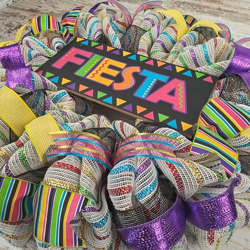 Fiesta Wreath Front Door Decor Multi Color