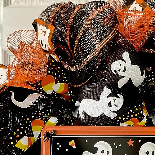 Boo Crew Halloween Wreath with Ghosts Handmade Decor