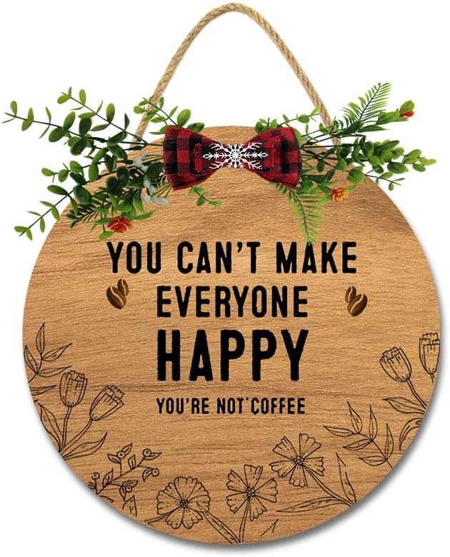 Imahoocool 12-Inch Wood Wreath for Front Door