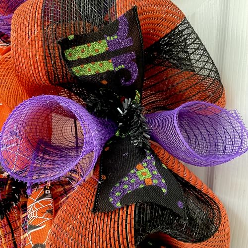 Welcome My Pretties Halloween Witch Wreath