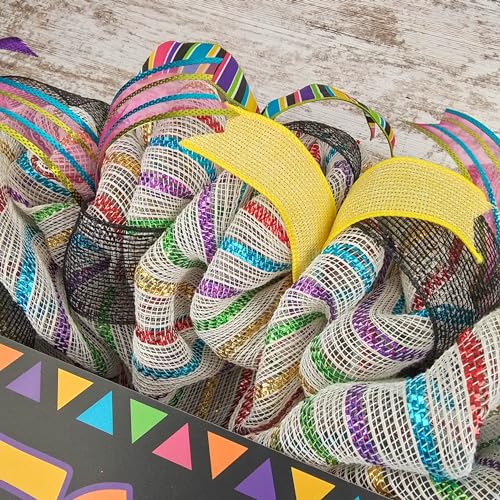 Fiesta Wreath Front Door Decor Multi Color