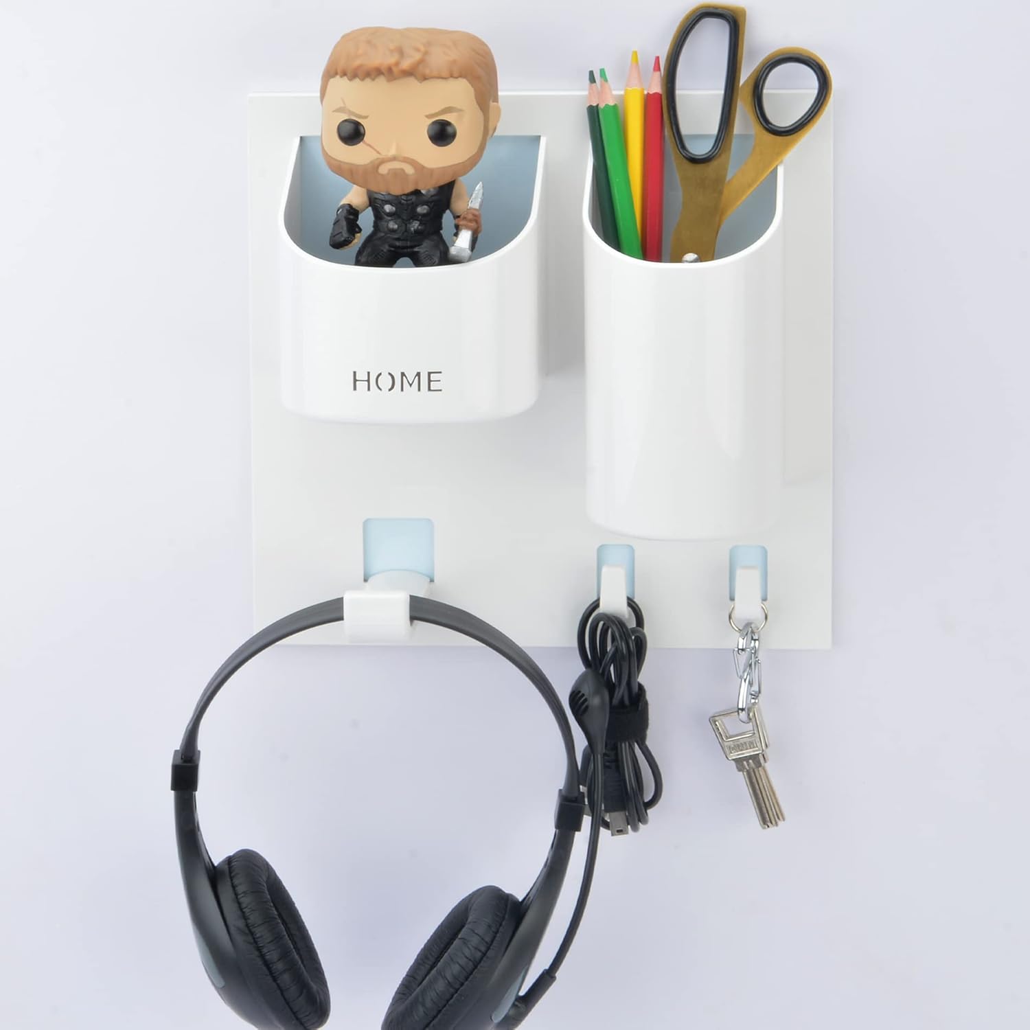 MATIMASU Floating Wall Shelf Organizer for Phone and Reading Glasses