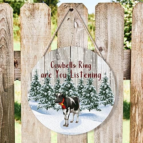 Farmhouse Door Hanger with Cowbell Design