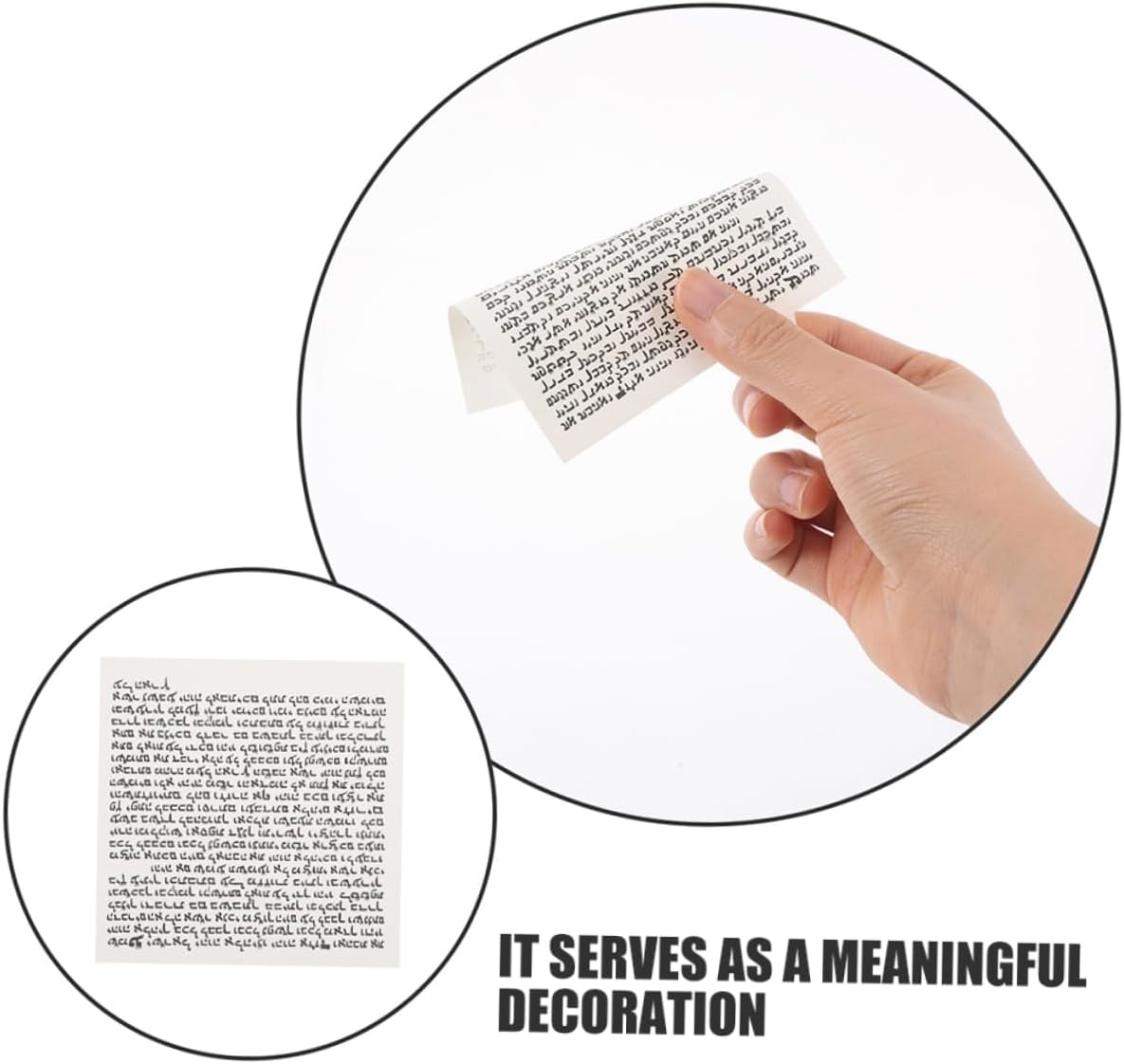 100pcs Jewish Door Blessing Mezuzah Weatherproof Decor for Home Wall